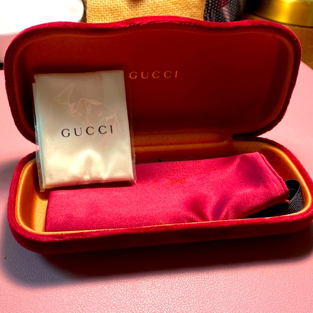 New Authentic Gucci Clamshell Sunglasses/Glasses … - image 1